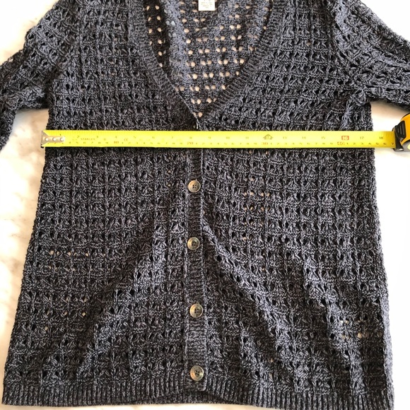 DKNY JEANS knit cardigan sweater size medium - Picture 6 of 6